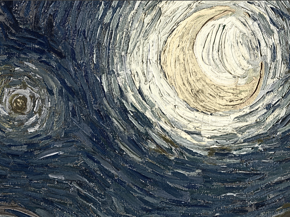 Reconstructed height detail around the moon