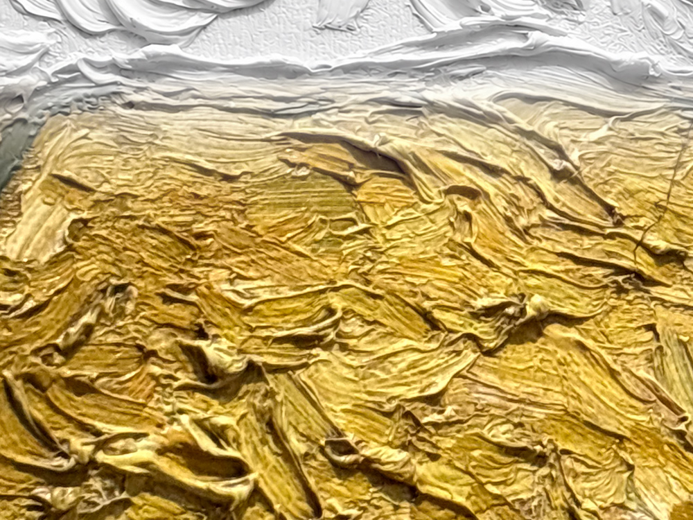 Calibrated color rendered over the built relief